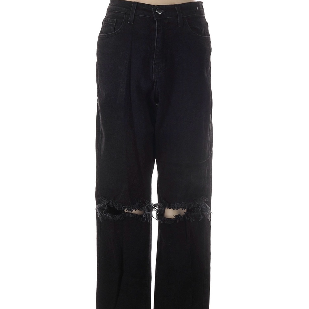 Black Distressed Jeans
